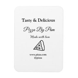Smakelijke pizza restaurant cafe gemaakt met liefd magneet