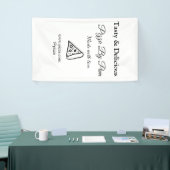 Smakelijke pizza restaurant cafe gemaakt met liefd spandoek (Beurs)