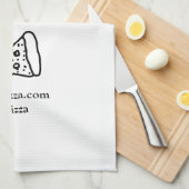 Smakelijke pizza restaurant cafe gemaakt met liefd theedoek (Quarter Fold)