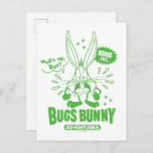Smakelijke Retro BUGS BUNNY™ Briefkaart (Voorkant / Achterkant)