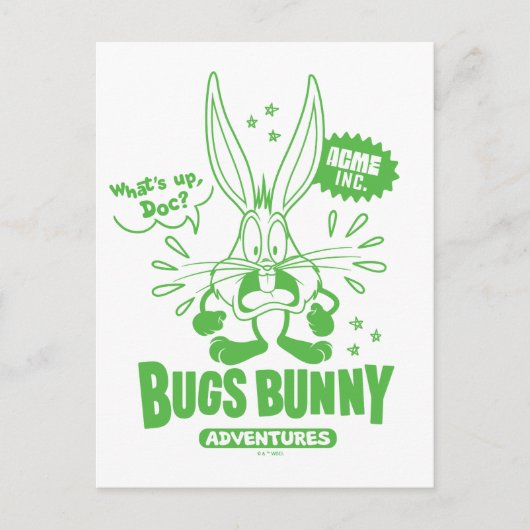 Smakelijke Retro BUGS BUNNY™ Briefkaart (Voorkant)