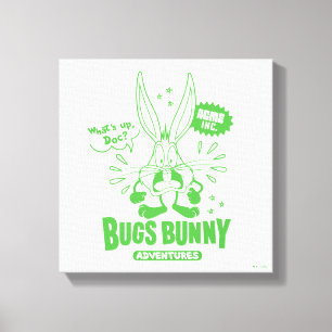 Smakelijke Retro BUGS BUNNY™ Canvas Afdruk