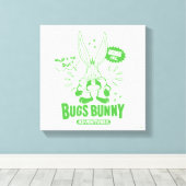Smakelijke Retro BUGS BUNNY™ Canvas Afdruk (Insitu (Houten vloer))