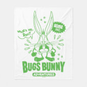 Smakelijke Retro BUGS BUNNY™ Fleece Deken (Voorkant)