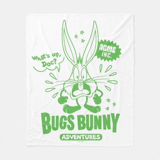 Smakelijke Retro BUGS BUNNY™ Fleece Deken (Voorkant)