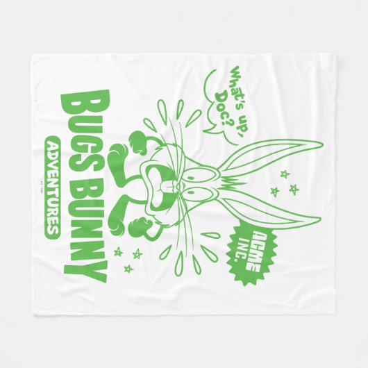 Smakelijke Retro BUGS BUNNY™ Fleece Deken (Voorkant (Horizontaal))