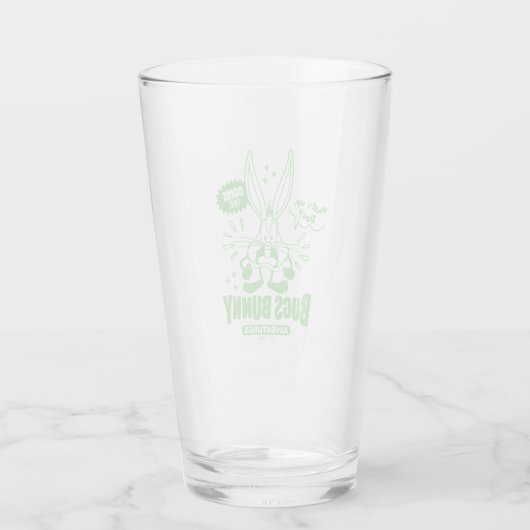 Smakelijke Retro BUGS BUNNY™ Glas (Achterkant)