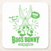 Smakelijke Retro BUGS BUNNY™ Kartonnen Onderzetters (Voorkant)