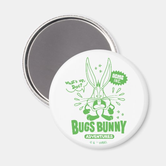 Smakelijke Retro BUGS BUNNY™ Magneet (Voorkant / Achterkant)