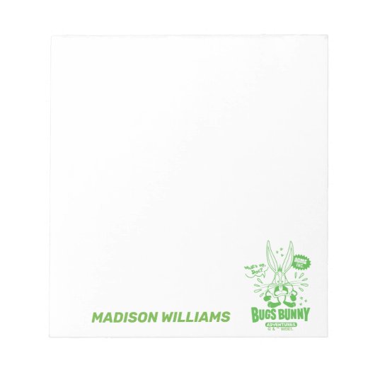 Smakelijke Retro BUGS BUNNY™ Notitieblok (Voorkant)