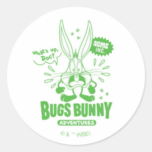 Smakelijke Retro BUGS BUNNY™ Ronde Sticker