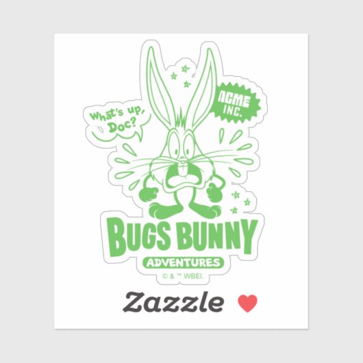 Smakelijke Retro BUGS BUNNY™ Sticker (Vel)
