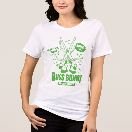 Smakelijke Retro BUGS BUNNY™ Tri-Blend Shirt (Voorkant)