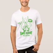 Smakelijke Retro BUGS BUNNY™ Tri-Blend Shirt (Voorkant)