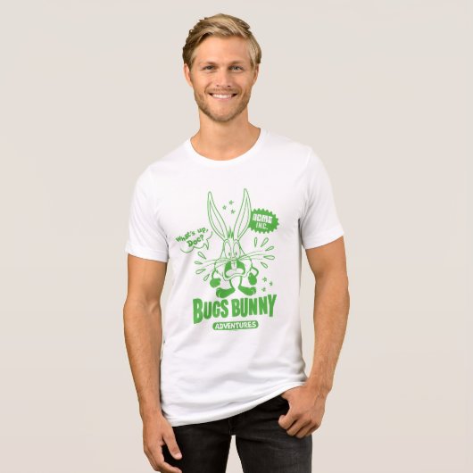 Smakelijke Retro BUGS BUNNY™ Tri-Blend Shirt (Voorkant volledig)