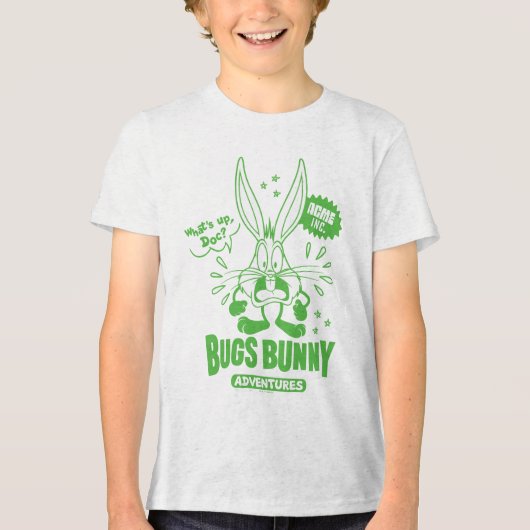 Smakelijke Retro BUGS BUNNY™ Tri-Blend Shirt (Voorkant)