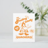 Smakelijke Retro DAFFY DUCK™ Briefkaart (Staand voorkant)