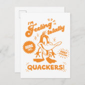 Smakelijke Retro DAFFY DUCK™ Briefkaart (Voorkant / Achterkant)