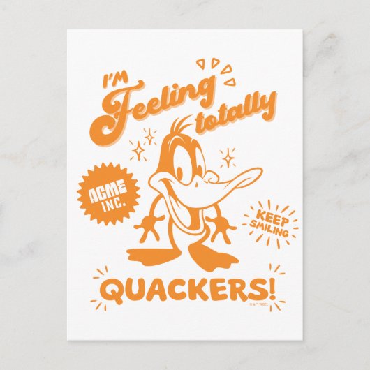 Smakelijke Retro DAFFY DUCK™ Briefkaart (Voorkant)