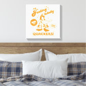 Smakelijke Retro DAFFY DUCK™ Canvas Afdruk (Insitu (Slaapkamer))