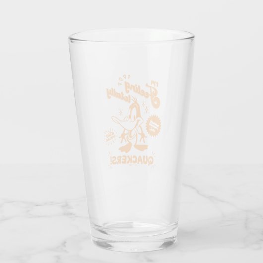 Smakelijke Retro DAFFY DUCK™ Glas (Achterkant)