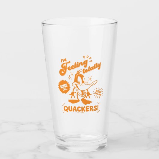Smakelijke Retro DAFFY DUCK™ Glas (Voorkant)