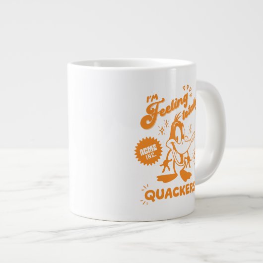 Smakelijke Retro DAFFY DUCK™ Grote Koffiekop (Voorkant rechts)
