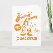 Smakelijke Retro DAFFY DUCK™ Kaart (Voorkant)