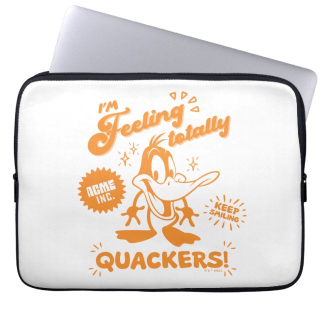 Smakelijke Retro DAFFY DUCK™ Laptop Sleeve (Voorkant)