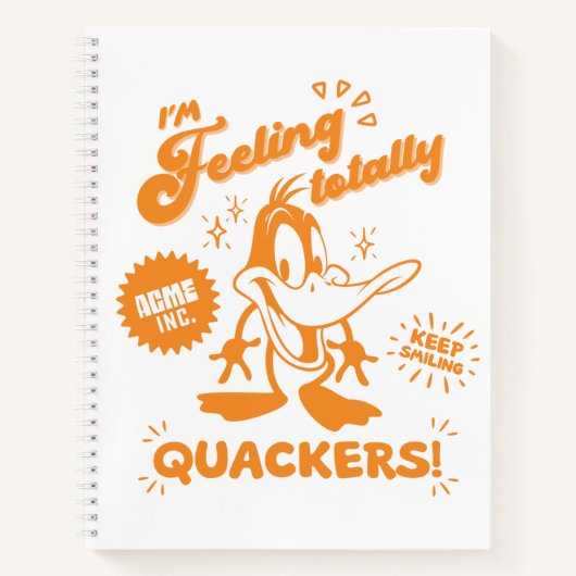 Smakelijke Retro DAFFY DUCK™ Notitieboek (Voorkant)