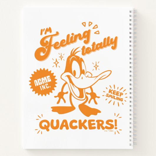 Smakelijke Retro DAFFY DUCK™ Notitieboek (Achterkant)