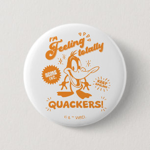 Smakelijke Retro DAFFY DUCK™ Ronde Button 5,7 Cm