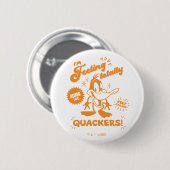 Smakelijke Retro DAFFY DUCK™ Ronde Button 5,7 Cm (Voorkant /achterkant)