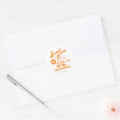Smakelijke Retro DAFFY DUCK™ Ronde Sticker (Envelop)