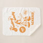 Smakelijke Retro DAFFY DUCK™ Sherpa Deken (Voorkant (horizontaal))