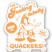 Smakelijke Retro DAFFY DUCK™ Sticker (Voorkant)