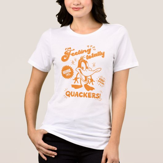 Smakelijke Retro DAFFY DUCK™ Tri-Blend Shirt (Voorkant)