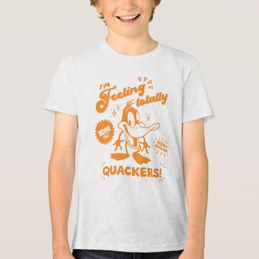 Smakelijke Retro DAFFY DUCK™ Tri-Blend Shirt (Voorkant)