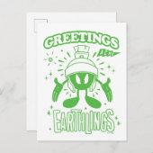 Smakelijke Retro MARVIN THE MARTIAN™ Briefkaart (Voorkant / Achterkant)