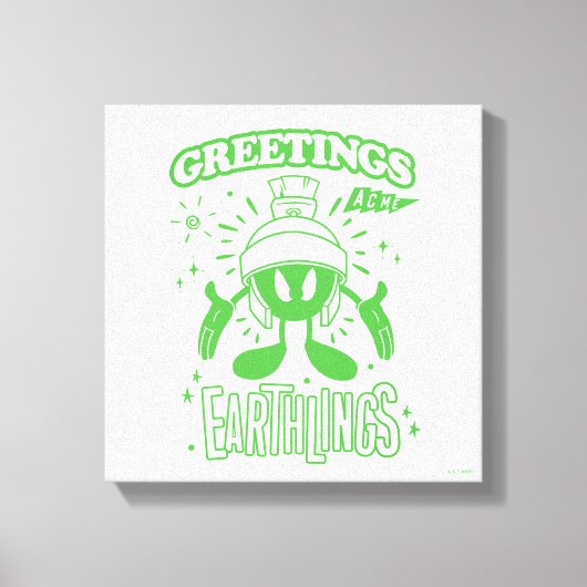 Smakelijke Retro MARVIN THE MARTIAN™ Canvas Afdruk (Voorkant)