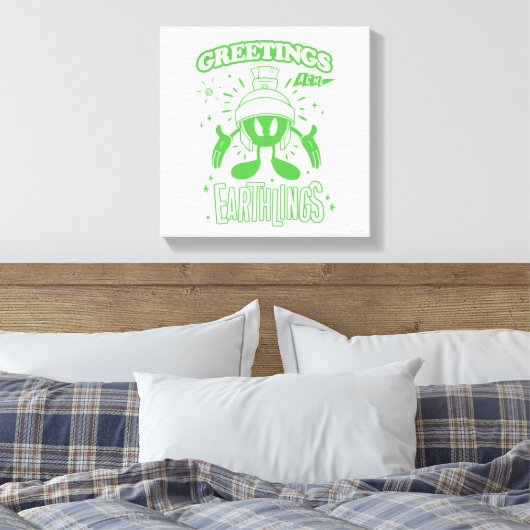 Smakelijke Retro MARVIN THE MARTIAN™ Canvas Afdruk (Insitu (Slaapkamer))