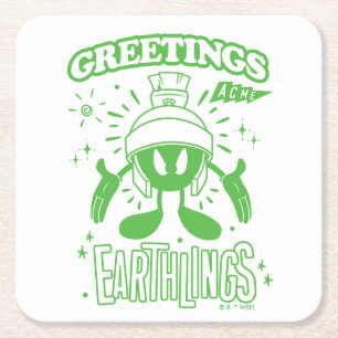 Smakelijke Retro MARVIN THE MARTIAN™ Kartonnen Onderzetters