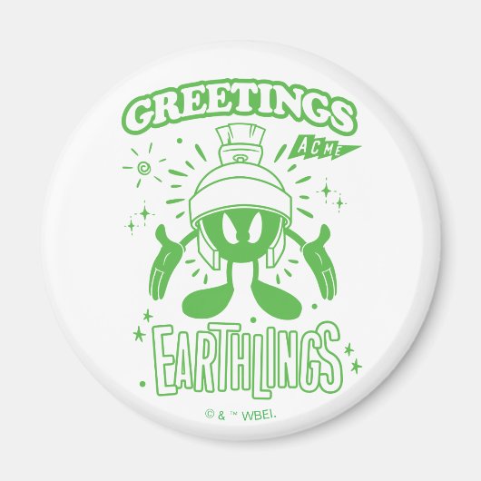 Smakelijke Retro MARVIN THE MARTIAN™ Magneet (Voorkant)