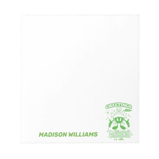 Smakelijke Retro MARVIN THE MARTIAN™ Notitieblok (Voorkant)