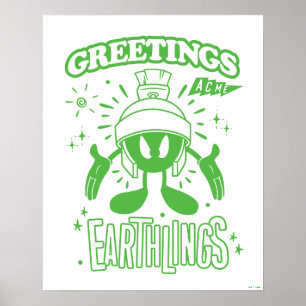 Smakelijke Retro MARVIN THE MARTIAN™ Poster