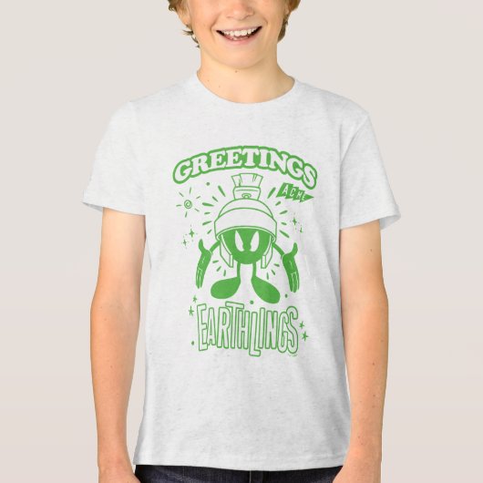 Smakelijke Retro MARVIN THE MARTIAN™ Tri-Blend Shirt (Voorkant)