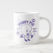 Smakelijke Retro Porky Pig Grote Koffiekop (Rechts)
