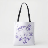 Smakelijke Retro Porky Pig Tote Bag (Voorkant)