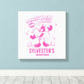 Smakelijke Retro SYLVESTER™ Canvas Afdruk (Insitu (Houten vloer))