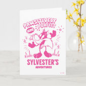 Smakelijke Retro SYLVESTER™ Kaart (Gele Bloem)